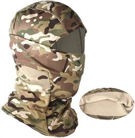 img 4 attached to 🎭 Military Camo Face Mask Bandana Balaclava: Premium Wind-Resistant Tactical Headwear for Men and Women in Training, Skiing, and Hunting