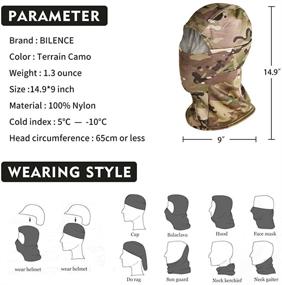 img 1 attached to 🎭 Military Camo Face Mask Bandana Balaclava: Premium Wind-Resistant Tactical Headwear for Men and Women in Training, Skiing, and Hunting