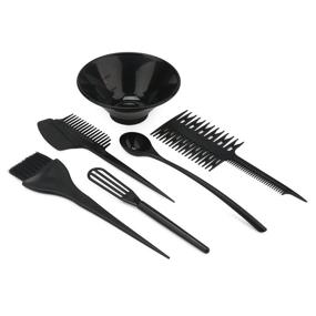 img 3 attached to 🎨 Segbeauty Hair Color Mixing Kit: 6PCS Highlighting Set with Hair Dyeing Tint Brush Comb Bowl Whisk - DIY Hairdressing Tool