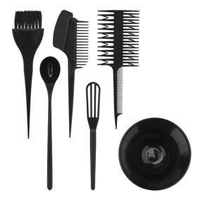img 4 attached to 🎨 Segbeauty Hair Color Mixing Kit: 6PCS Highlighting Set with Hair Dyeing Tint Brush Comb Bowl Whisk - DIY Hairdressing Tool