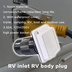 img 1 attached to 50A 125/250V Входная розетка питания RV Power Twist Lock Inlet Морской береговой разъем питания для Camper RV