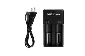 img 2 attached to ⚡️ VRK X2 PRO Battery Charger Wall Plug - Lightning-Fast Charging Speed (2A) for AA AAA 18650 20700 21700 Batteries - Li-ion, LifePO4, Ni-Mh/Ni-cd Compatible - Enhanced Circuit Protection, Fire Resistant Design, Military-Grade Springs