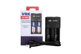 img 4 attached to ⚡️ VRK X2 PRO Battery Charger Wall Plug - Lightning-Fast Charging Speed (2A) for AA AAA 18650 20700 21700 Batteries - Li-ion, LifePO4, Ni-Mh/Ni-cd Compatible - Enhanced Circuit Protection, Fire Resistant Design, Military-Grade Springs