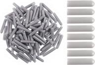 ppx gray dishwasher rack tine prong repair caps 🔧 - 200 pcs, 1 inch round tips - easy push-on installation логотип