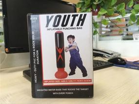 img 1 attached to Children's Punching Bag, Inflatable Youth Boxing Bag - Perfect for Kids!