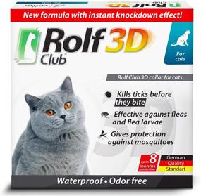 img 4 attached to Rolf Club Flea & Tick Collar for Cats - 8 Months Protection, Waterproof Repellent, 3D Level Protect, Tick Knockdown Effect, Safe Treatment Control - One Size Fits All