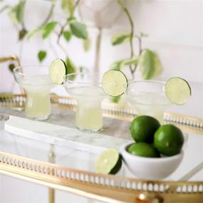 img 2 attached to 🍹 Libbey Stemless Margarita Glasses Set - 6 Clear 10.25 oz Glasses for Perfect Margaritas