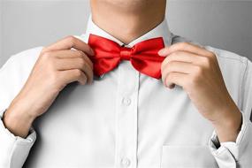 img 1 attached to 🎀 Adjustable Solid Colors Bowtie for Boys, Girls, Baby Toddler - Navisima Classic Pre-Tied Bow Tie