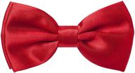 🎀 adjustable solid colors bowtie for boys, girls, baby toddler - navisima classic pre-tied bow tie logo
