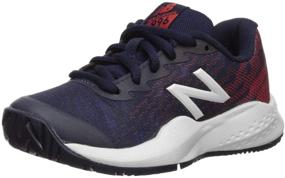 img 4 attached to Оптимизированный поиск: Детские кроссовки Pigment от New Balance для бега для маленьких девочек