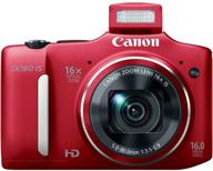 📷 canon powershot sx160 is 16.0 mp digital camera review: 16x wide-angle optical image stabilized zoom, 3.0-inch lcd (red) (old model) logo
