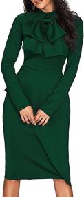 img 3 attached to CICIDES Womens Peplum Bodycon Business Women's Clothing