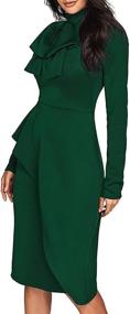 img 2 attached to CICIDES Womens Peplum Bodycon Business Women's Clothing