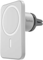 оптимизированный держатель для телефона belkin magsafe car vent mount pro для iphone 13, 12, pro, pro max, mini логотип