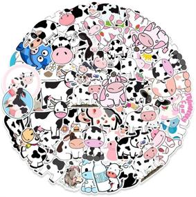 img 4 attached to 🐾 Adorable Cartoon Animal Sticker Set: 50 Pcs Waterproof Vinyl Decals for Laptop, Hydroflasks, Water Bottles, and More! Perfect Gift Packs for Kids, Teens, Boys, and Girls.