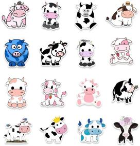img 3 attached to 🐾 Adorable Cartoon Animal Sticker Set: 50 Pcs Waterproof Vinyl Decals for Laptop, Hydroflasks, Water Bottles, and More! Perfect Gift Packs for Kids, Teens, Boys, and Girls.