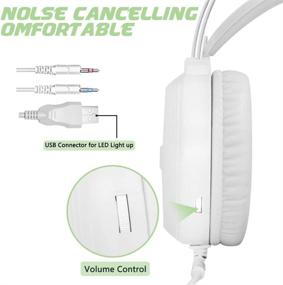 img 1 attached to Dland Changeable Isolations Headphones Control White