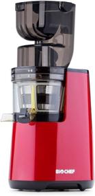 img 1 attached to 🥤 BioChef Altas Juicer Whole Slow Juicer Pro - Powerful 300W Motor, Effortless Vegetable & Fruit Juicing with XXL Filling Chute, Dishwasher Safe (Red)