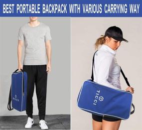 img 3 attached to 🏓 TICCI Pickleball Paddle Set - 2 Premium Graphite Craft Rackets with Honeycomb Core, USAPA Approved, Including 4 Balls, Ultra Cushion Grip, Portable Racquet Cover Case Bag - Gift Kit for Men, Women, and Kids - Ideal for Indoor and Outdoor Play