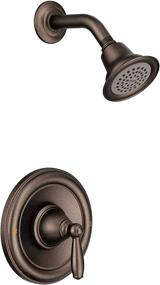 img 4 attached to Enhance Your Shower Experience with Moen T2152ORB Brantford Posi-Temp Pressure Balancing Trim Kit – Oil-Rubbed Bronze