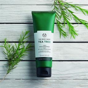 img 2 attached to 🌿 The Body Shop Tea Tree 3-in-1 Wash.Scrub.Mask: Ultimate Skincare with Tea Tree Oil, 4.2 Fl. Oz