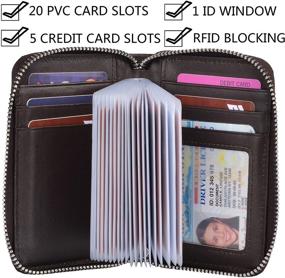 img 3 attached to Yeeasy Credit Wallet: Premium Genuine Leather for Effortless Style and Functionality