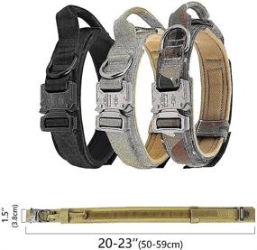 img 3 attached to 🐾 Kayina Tactical Dog Collar - Adjustable Heavy-Duty Nylon Collar with USA American Flag, Service Dog Patch, Thick Handle - K9 Collar for Training and Service - Ideal for Large and Extra-Large Dogs (L,XL)
