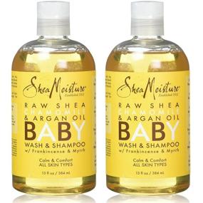 img 4 attached to 🧴 Shea Moisture Baby Head-to-Toe Wash & Shampoo, Raw Shea Butter, 13 Oz, Pack of 2