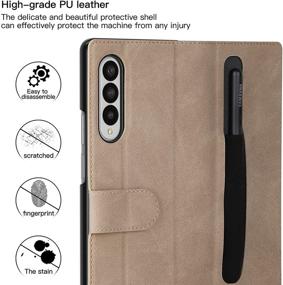 img 1 attached to Feitenn For Galaxy Z Fold 3 5G Case With S Pen Holder
