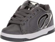 heelys unisex propel charcoal numeric_4 girls' shoes for athletic logo