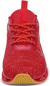img 3 attached to Collaboratively Designed 👟 1R Red Walking Outdoor Sneakers