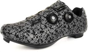 img 4 attached to BETOOSEN Breathable Road Bike Cycling Shoes: The Ultimate Choice for Men and Women with Quick Lace, Self-Locking Design, and SPD Cleats Compatibility