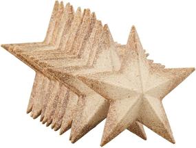 img 4 attached to 🌟 Craft Wooden Stars - Set of 12 Star Cutouts (2.9 x 2.9 x 0.5 In)