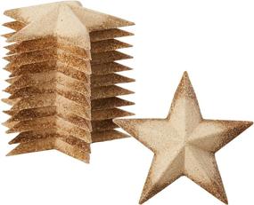 img 1 attached to 🌟 Craft Wooden Stars - Set of 12 Star Cutouts (2.9 x 2.9 x 0.5 In)