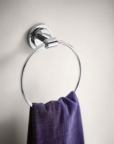 img 1 attached to 🪣 Chrome Moen DN0786CH Iso Bathroom Hand Towel Ring