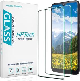 img 4 attached to 📱 Защитное стекло HPTech для экрана LG K51, Reflect, Q51 (2 шт.) - Легкая установка, твердость 9H, без пузырей