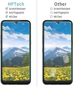 img 3 attached to 📱 Защитное стекло HPTech для экрана LG K51, Reflect, Q51 (2 шт.) - Легкая установка, твердость 9H, без пузырей