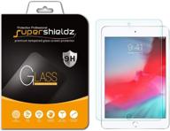 🔒 supershieldz ipad mini 5 & mini 4 tempered glass screen protector: anti-scratch, bubble free, designed for apple ipad mini (2019) logo