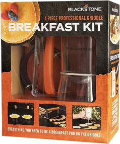 img 1 attached to 🍳 Enhance Your Griddle Cooking Experience with the Blackstone 1543 Griddle Breakfast Kit: 4-Piece Set Including Batter Dispenser, Bacon Press, and Egg/Pancake Rings with Handle – Ideal for Indoor and Outdoor Cooking!