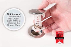 img 2 attached to 🚿 SinkShroom Chrome Edition: The Ultimate Hair Catcher & Drain Protector for Bathroom Sinks