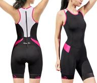 women's sleeveless triathlon-suit: padded, quick-drying and slimming – ideal for running, swimming, cycling logo