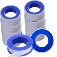 🚰 dopkuss 10 pack ptfe pipe sealant tape: flex seal & waterproof plumbers tape (3/4") – high-quality ptfe teflon tape for reliable plumbing solutions logo