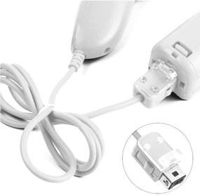 img 2 attached to White NC Nunchuck Controller Joystick Gamepad Replacement for Nintendo Wii & Wii U Video Games