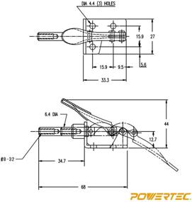 img 1 attached to 💪 Efficient and Reliable POWERTEC 20323 Quick Release Toggle Clamp: Your Ultimate Clamping Solution