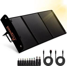 img 4 attached to 🌞 Aguei 120W Monocrystalline Foldable Solar Panel: Portable Power Station Charger for Off-Grid Solar Backup, RVs, Camper, and Outdoor Adventures