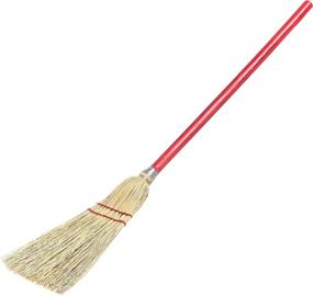 img 1 attached to 🧹 Carlisle 368100 Corn Blend Lobby Broom with Wood Handle, 34-Inch Length (Pack of 12)