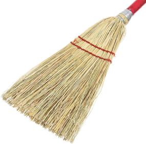 img 3 attached to 🧹 Carlisle 368100 Corn Blend Lobby Broom with Wood Handle, 34-Inch Length (Pack of 12)