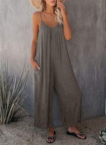 img 2 attached to 👗 Stylish Happy Sailed Jumpsuits Overalls for Women's Clothing in Jumpsuits, Rompers & Overalls