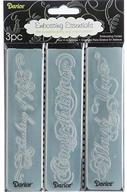 📁 darice 1217-78 embossing folder bundle: phrases border design, pack of 3 logo