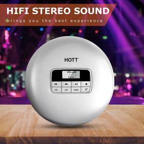 img 2 attached to 🎧 HOTT CD511 Portable CD Player: Headphones Included | Anti-Skip/Shockproof | LCD Display | Ideal for Home, Travel, and Car Use